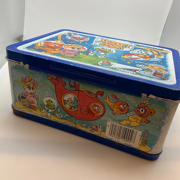 Vintage Jim Henson's Muppet Babies Retro Metal Lunch Box with Thermos 1985 - Picture 10 of 16